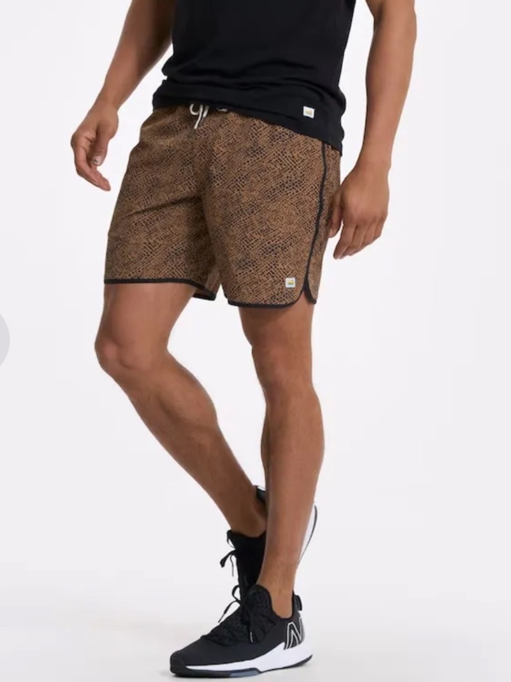 Vuori Men's Banks Swim Shorts In Animal Print